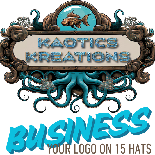 Your Business Logo on 15 Hats