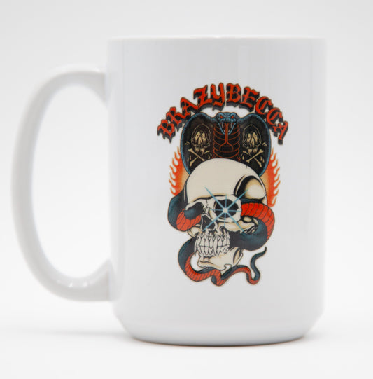 Brazy Becca Ceramic Mug - Cobra/Skull